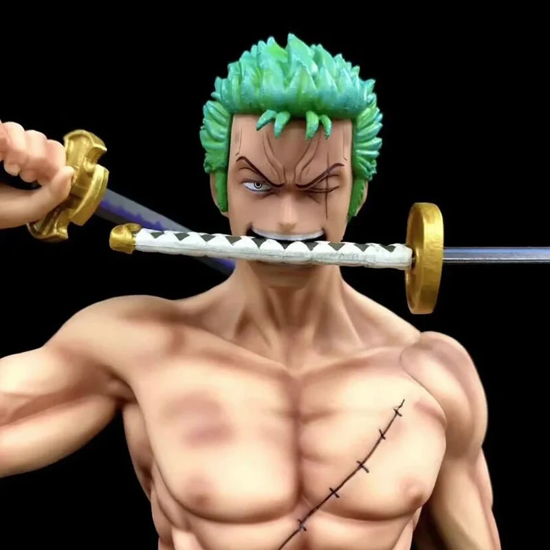 Big One Piece Roronoa Zoro Statue Action Figure 37cm