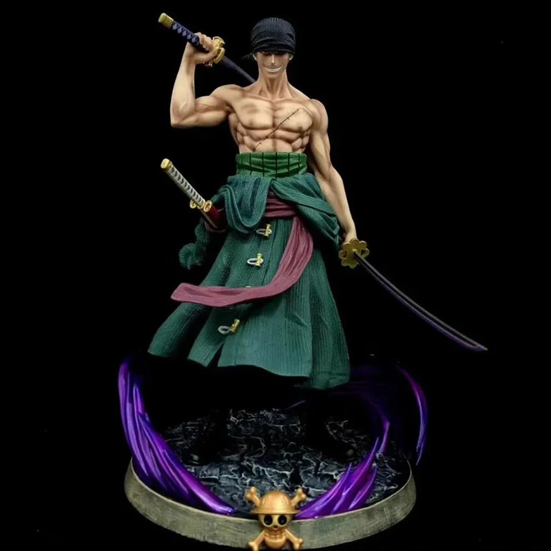 Big One Piece Roronoa Zoro Statue Action Figure 37cm