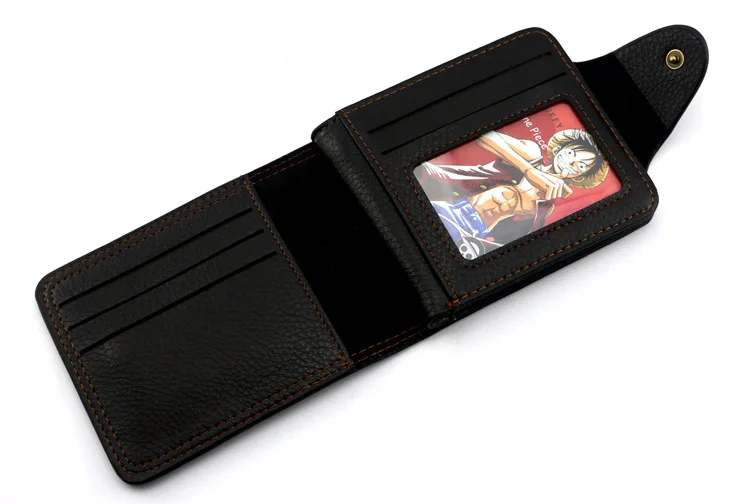 Leather One Piece Anime Wallet 7 card slots