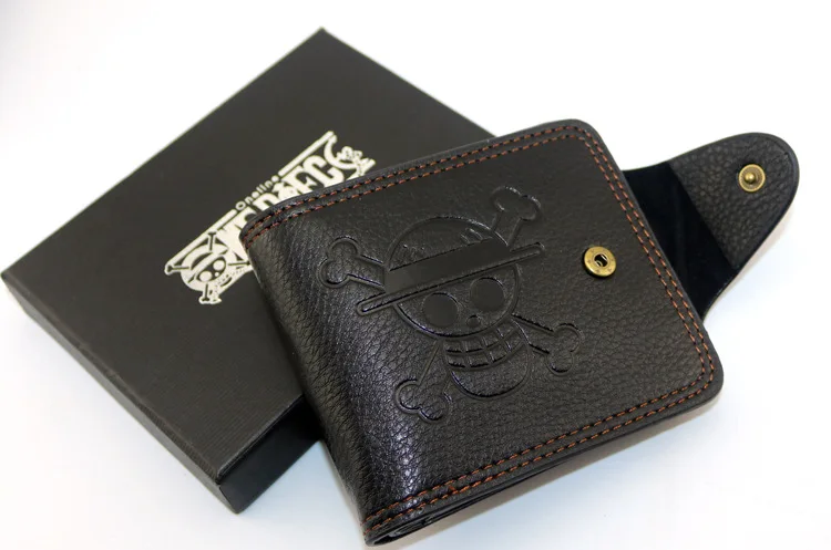 Leather One Piece Anime Wallet 7 card slots