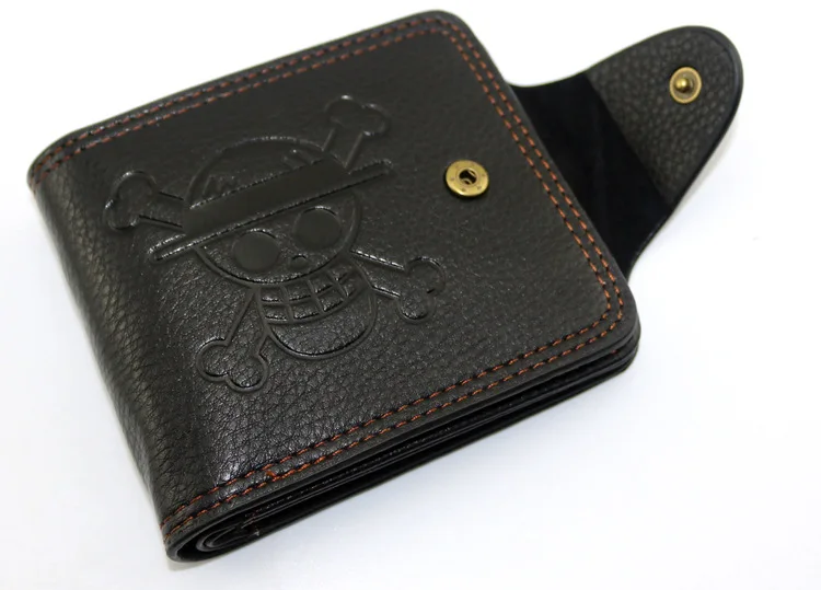 Leather One Piece Anime Wallet 7 card slots