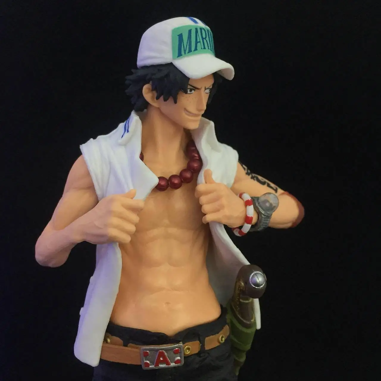 One Piece Portgas D Ace Navy suit Action Figure