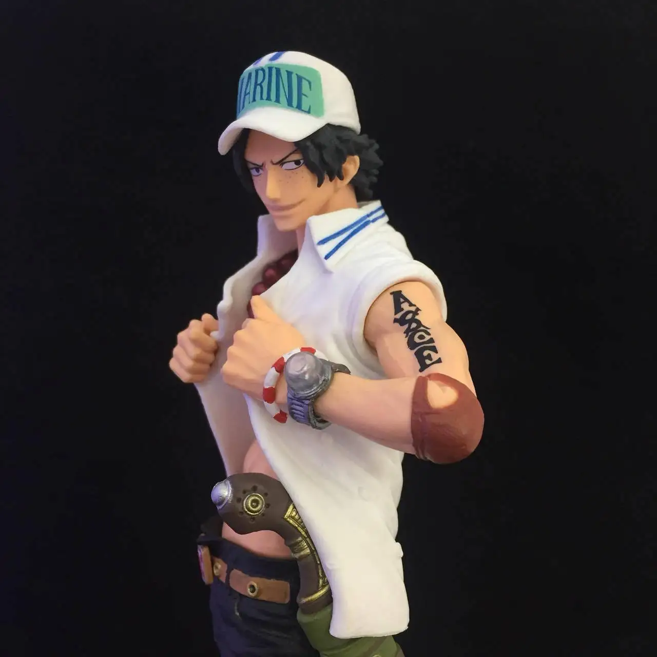 One Piece Portgas D Ace Navy suit Action Figure