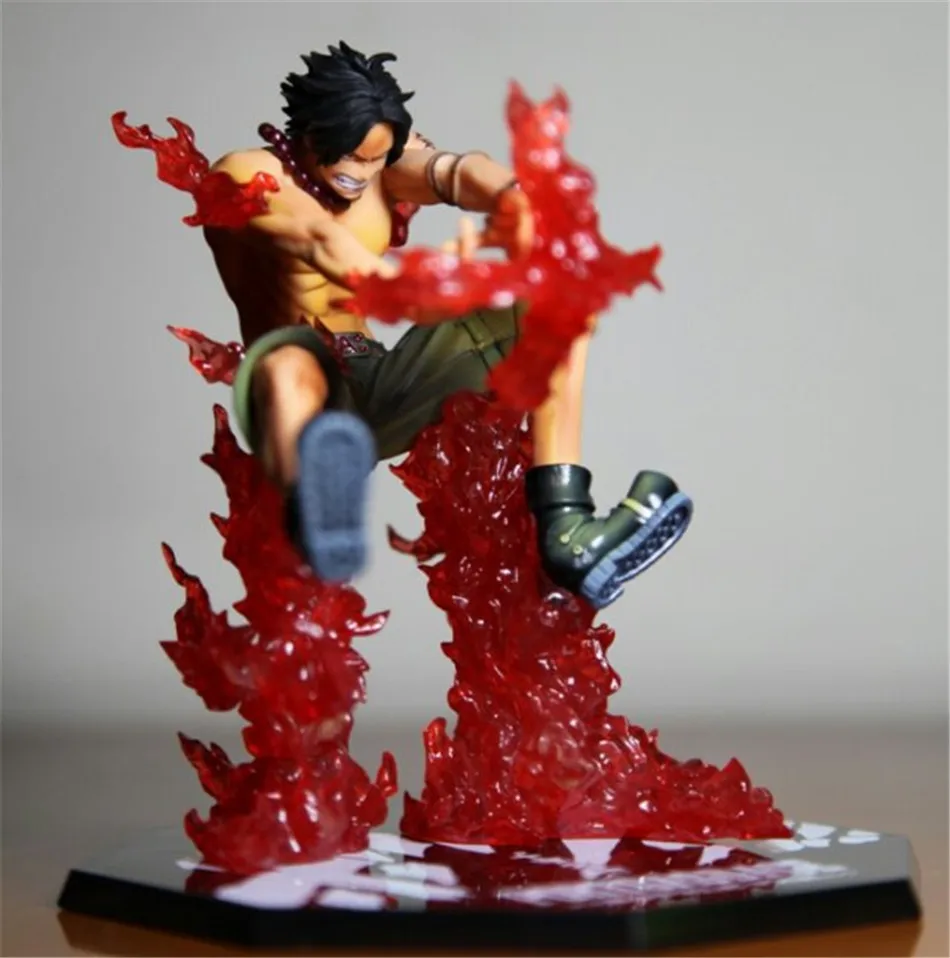 Portgas D Ace Scultures New World Battle version Action Figures 14cm