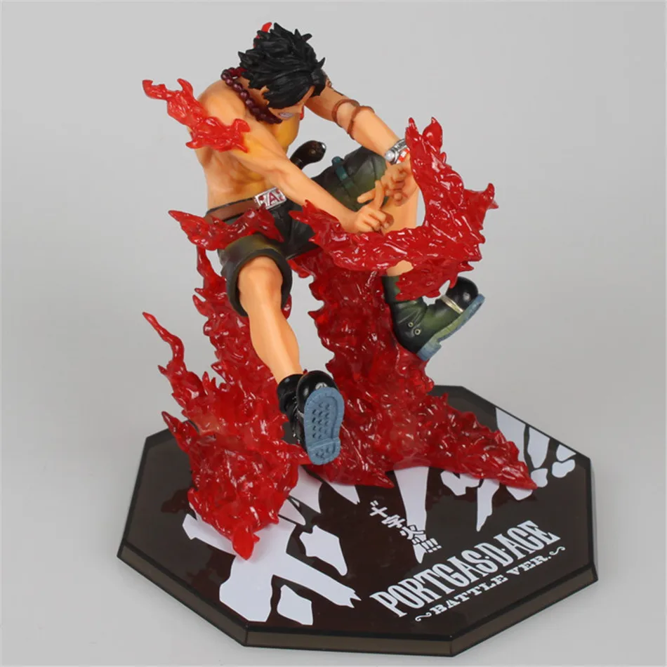 Portgas D Ace Scultures New World Battle version Action Figures 14cm