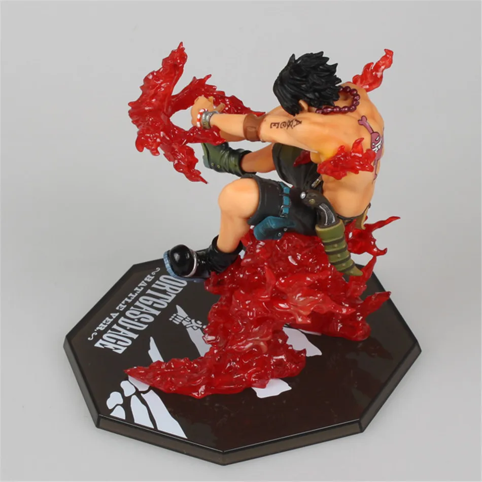 Portgas D Ace Scultures New World Battle version Action Figures 14cm