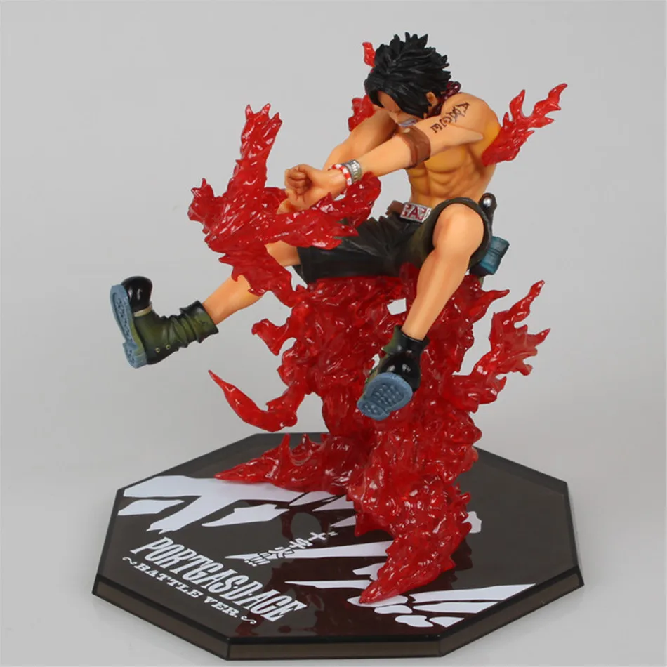 Portgas D Ace Scultures New World Battle version Action Figures 14cm