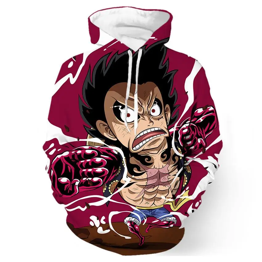 Monkey D Luffy Chibi 3D Print Hoodie