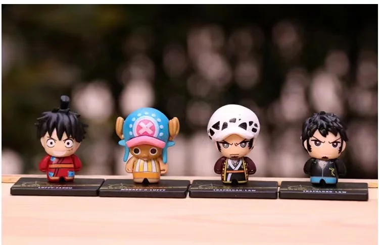 12pcs/Set One Piece Luffy Roronoa Zoro Nami Sanji Antistress Toy Figures