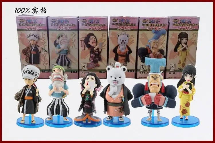 One Piece Luffy Zoro Bepo Robin Kimono Tama mini figures