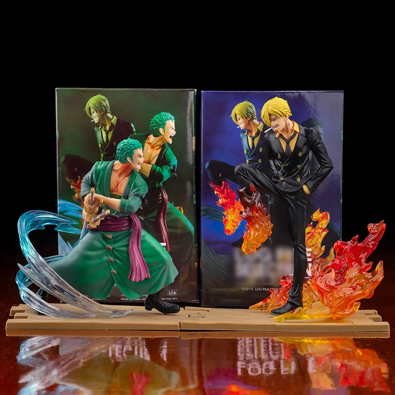 One Piece 18Cm Roronoa Zoro Vinsmoke Sanji Model Toys