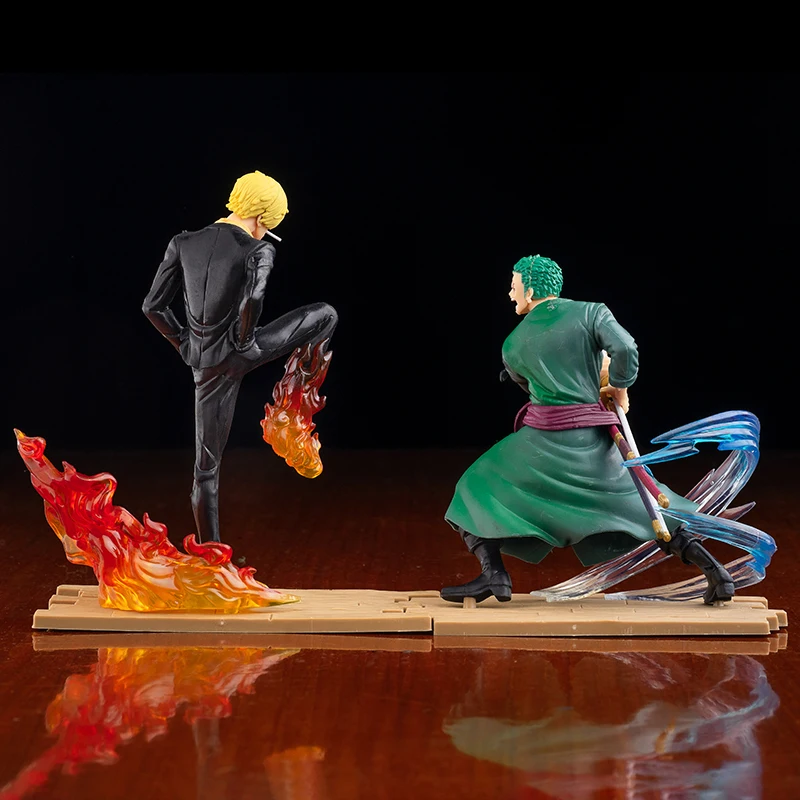 One Piece 18Cm Roronoa Zoro Vinsmoke Sanji Model Toys