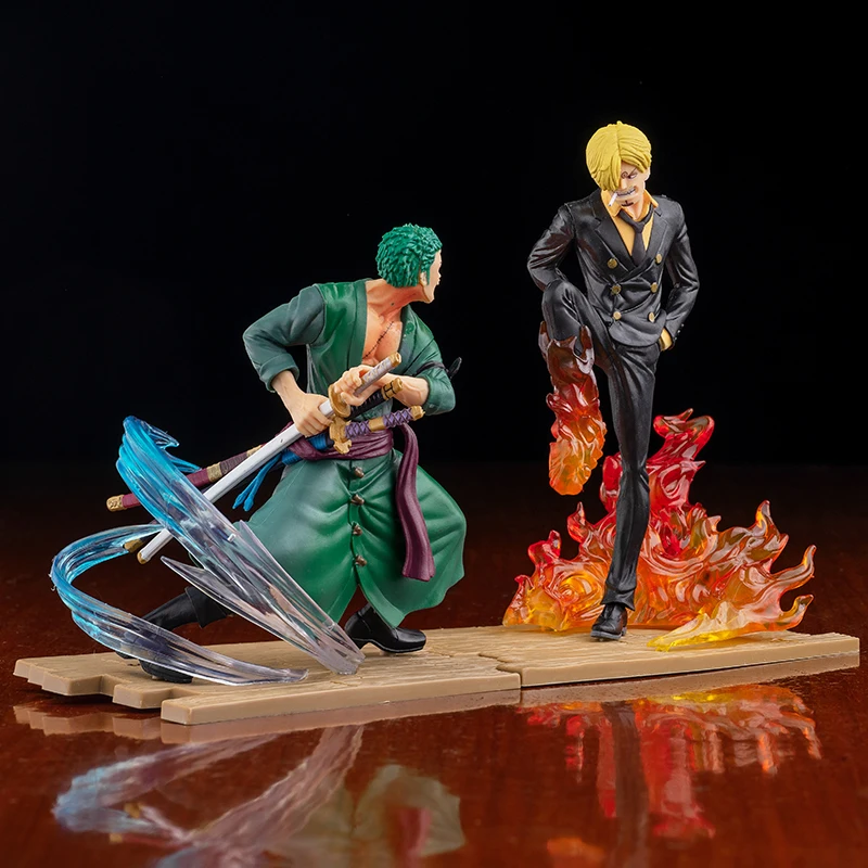 One Piece 18Cm Roronoa Zoro Vinsmoke Sanji Model Toys