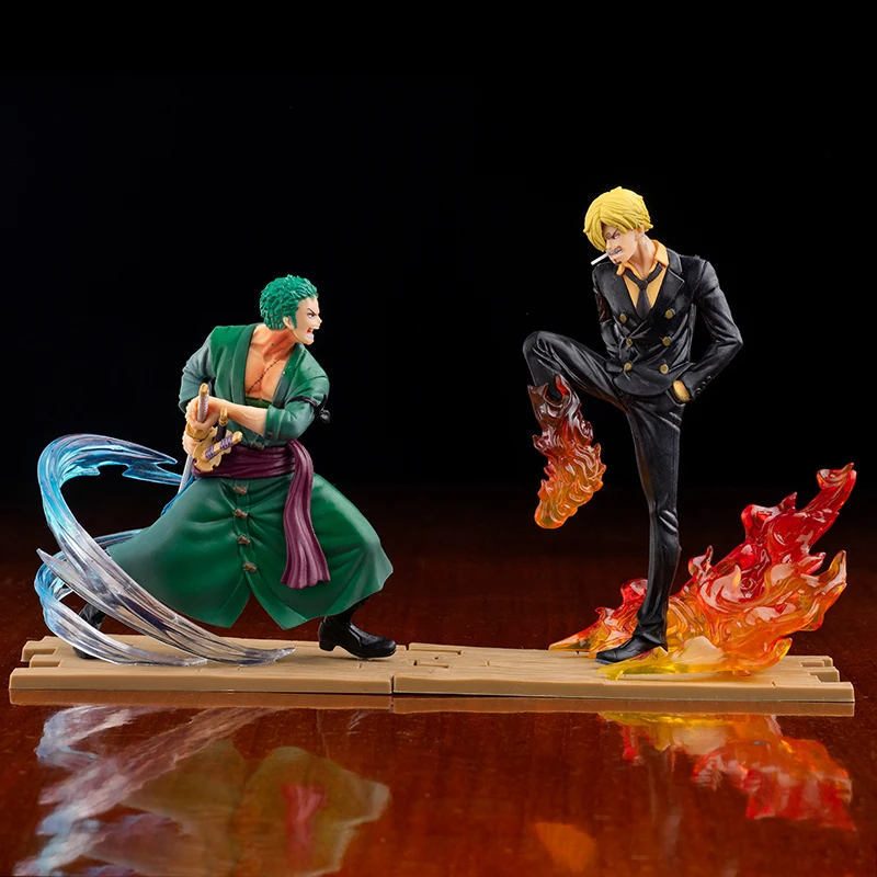 One Piece 18Cm Roronoa Zoro Vinsmoke Sanji Model Toys