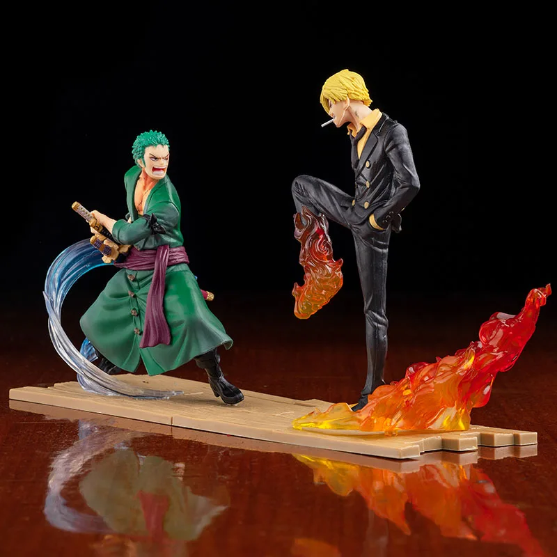 One Piece 18Cm Roronoa Zoro Vinsmoke Sanji Model Toys