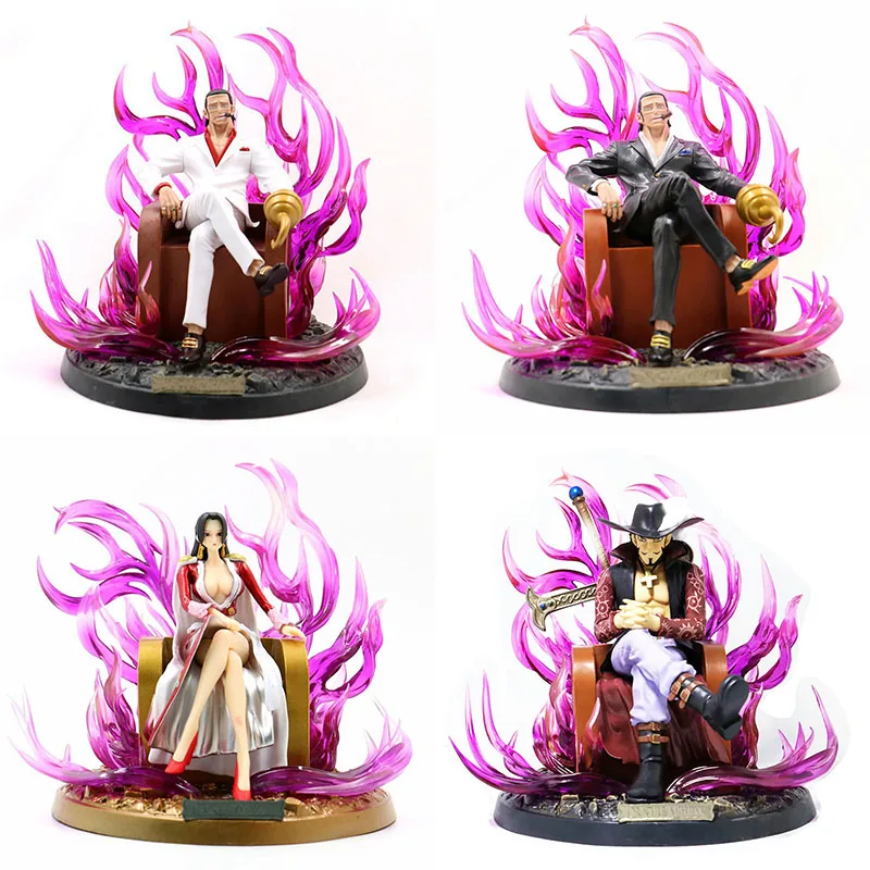 One Piece Sir Crocodile Boa Hancock Dracule Mihawk fction figure 20cm