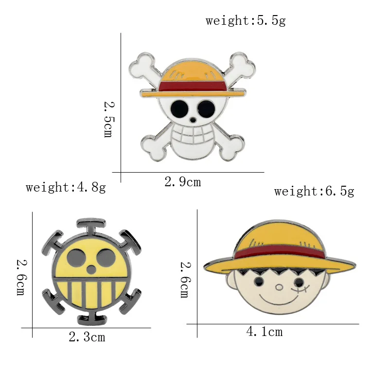 One Piece Brooch Monkey D. Luffy Metal Pins