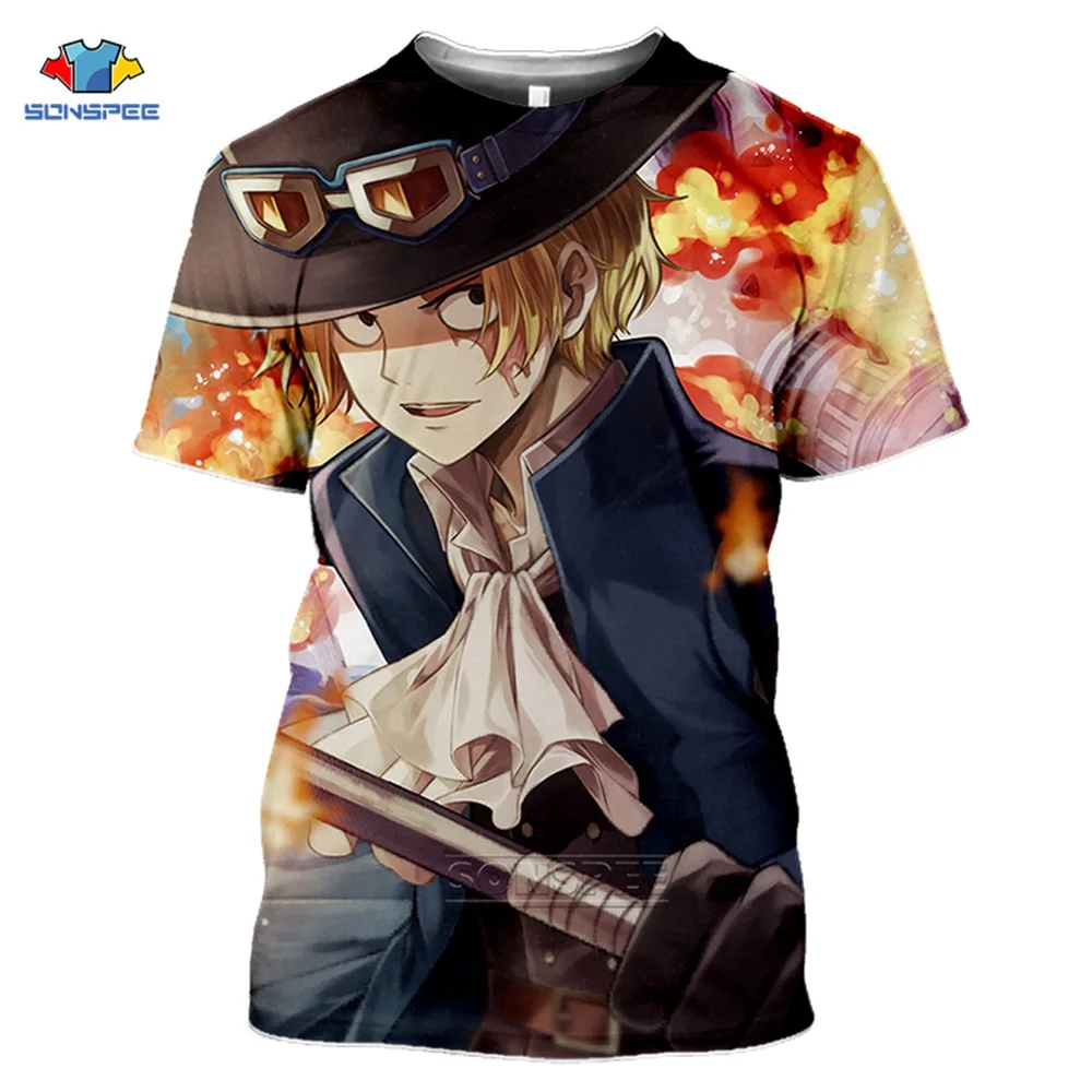 One Piece T-Shirt 3D Print Monkey D. Luffy Roronoa Zoro Nami T Shirt