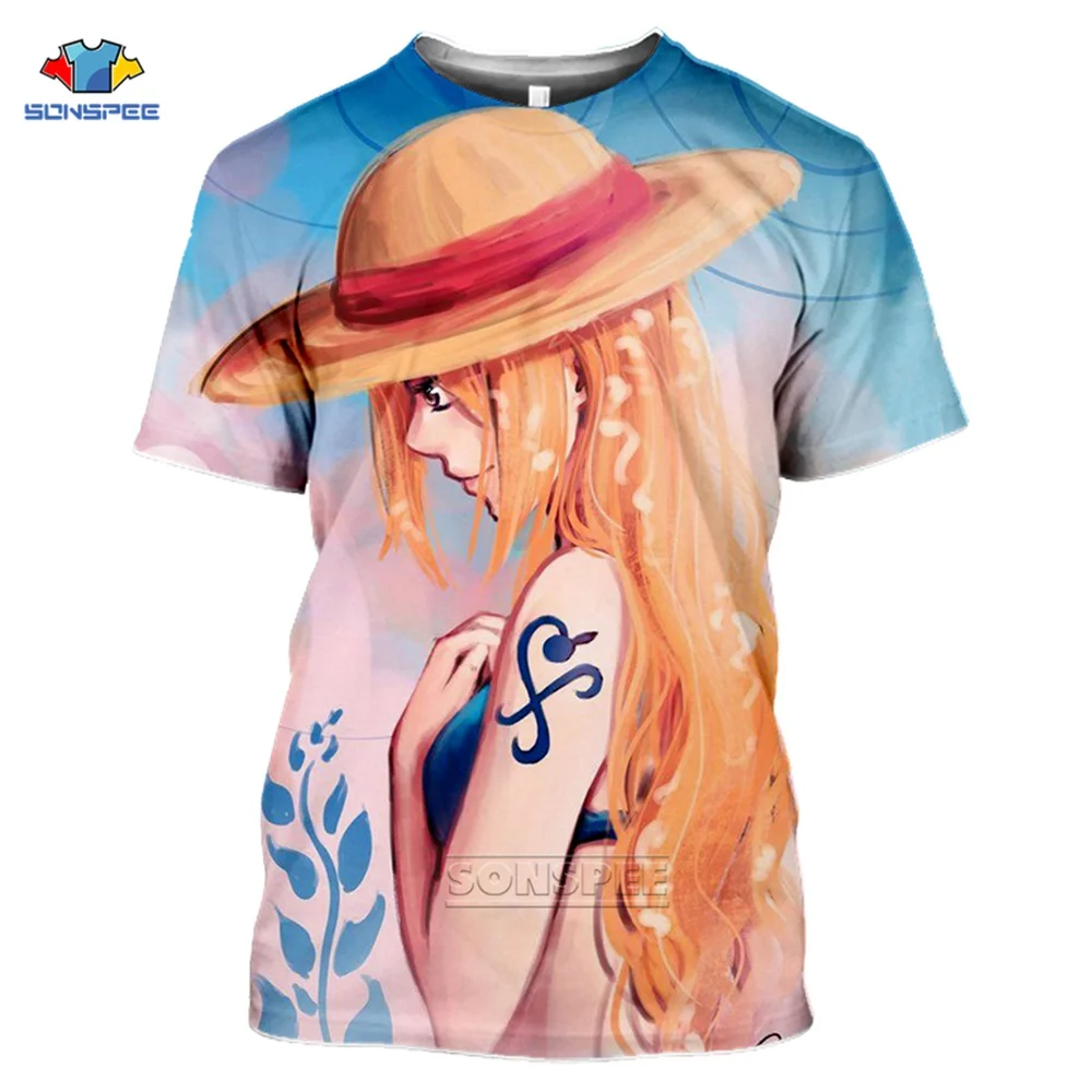 One Piece T-Shirt 3D Print Monkey D. Luffy Roronoa Zoro Nami T Shirt