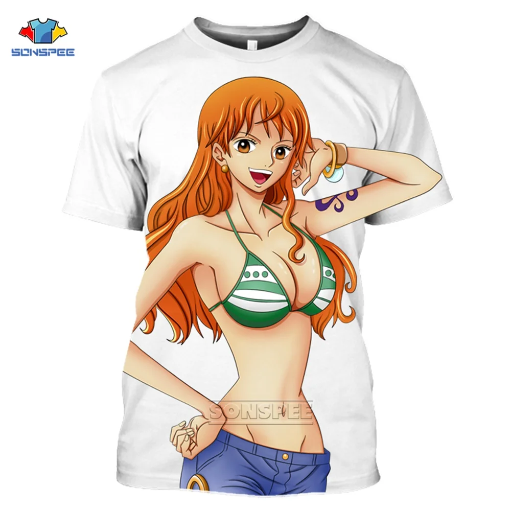 One Piece T-Shirt 3D Print Monkey D. Luffy Roronoa Zoro Nami T Shirt