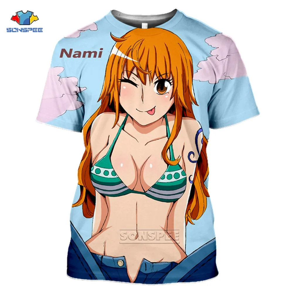 One Piece T-Shirt 3D Print Monkey D. Luffy Roronoa Zoro Nami T Shirt