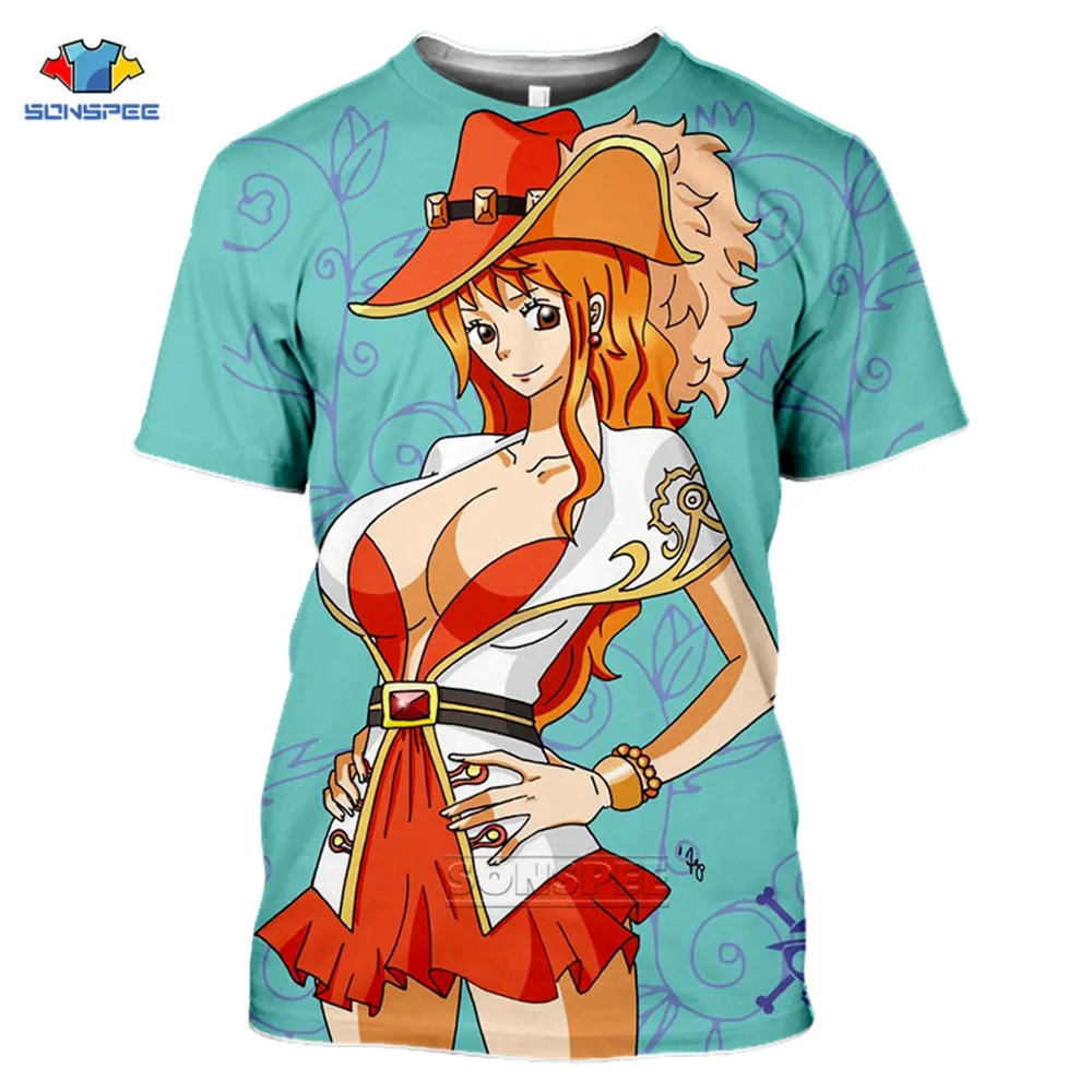 One Piece T-Shirt 3D Print Monkey D. Luffy Roronoa Zoro Nami T Shirt