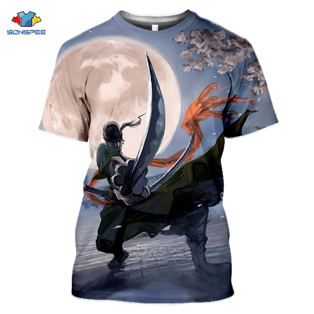 One Piece T-Shirt 3D Print Monkey D. Luffy Roronoa Zoro Nami T Shirt