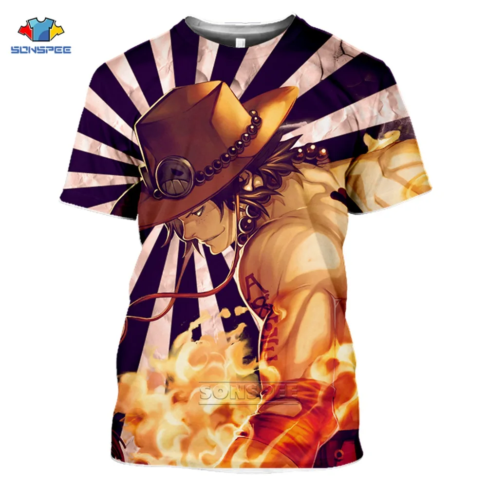 One Piece T-Shirt 3D Print Monkey D. Luffy Roronoa Zoro Nami T Shirt