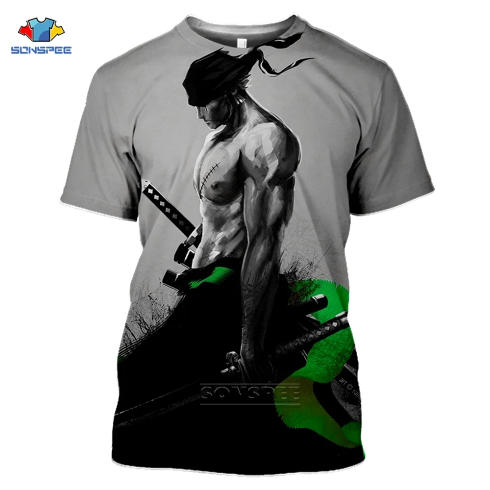 One Piece T-Shirt 3D Print Monkey D. Luffy Roronoa Zoro Nami T Shirt