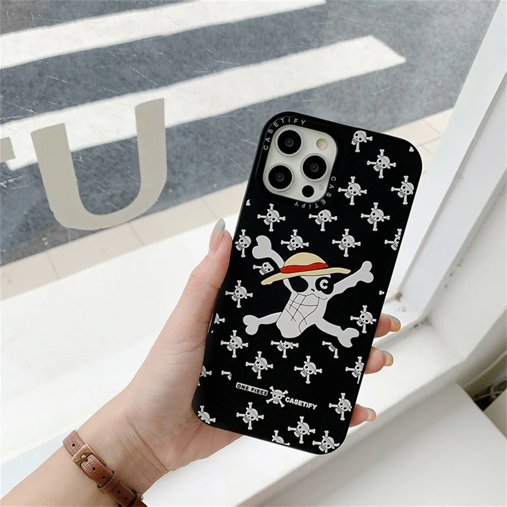 Cute One Piece 3D Phone Case For iphone 12 11 Pro X XS MAX 7 8 plus SE