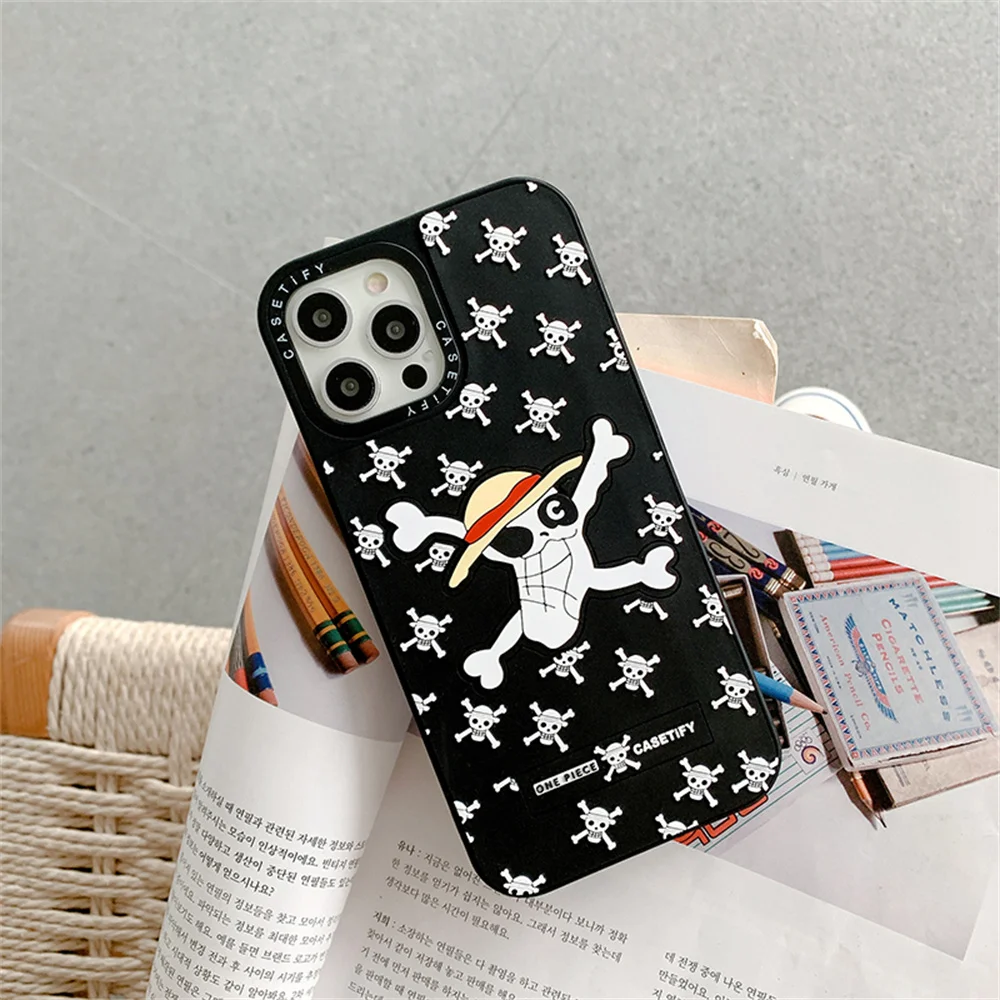 Cute One Piece 3D Phone Case For iphone 12 11 Pro X XS MAX 7 8 plus SE