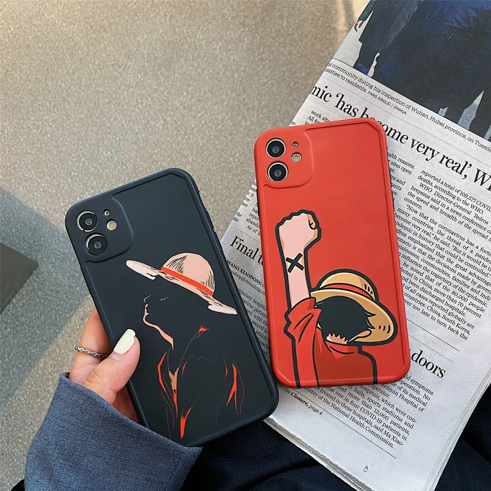 One Piece Zoro Luffy Phone case cover iphone 7 8 Plus 11 X XS XR