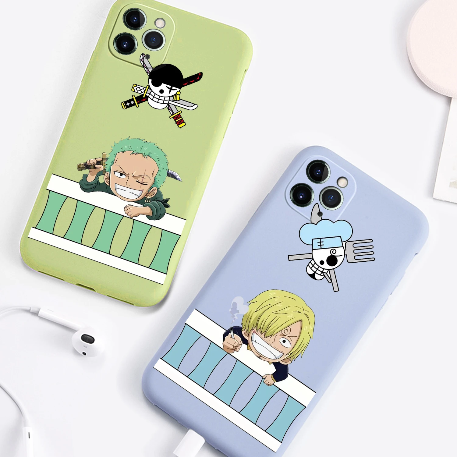 One Piece Luffy Tony Chopper ACE Candy Case For Apple iPhone