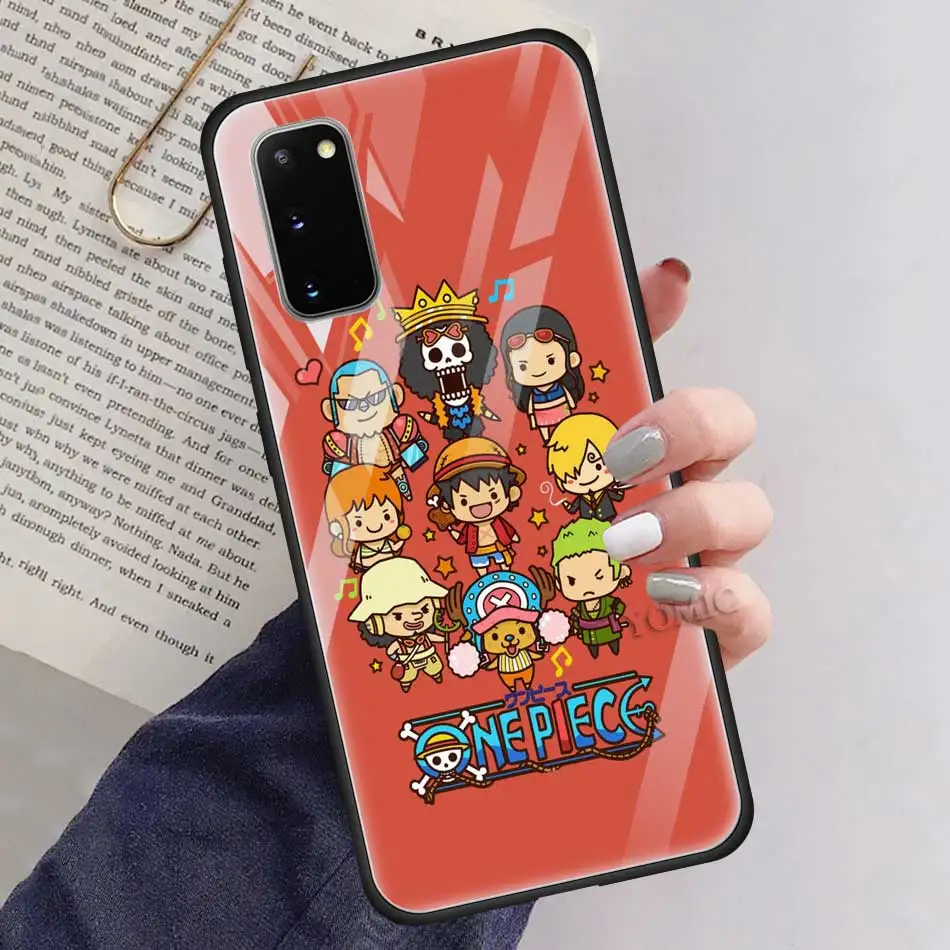 One Piece Luffy Case for Samsung Galaxy Tempered Glass Cover