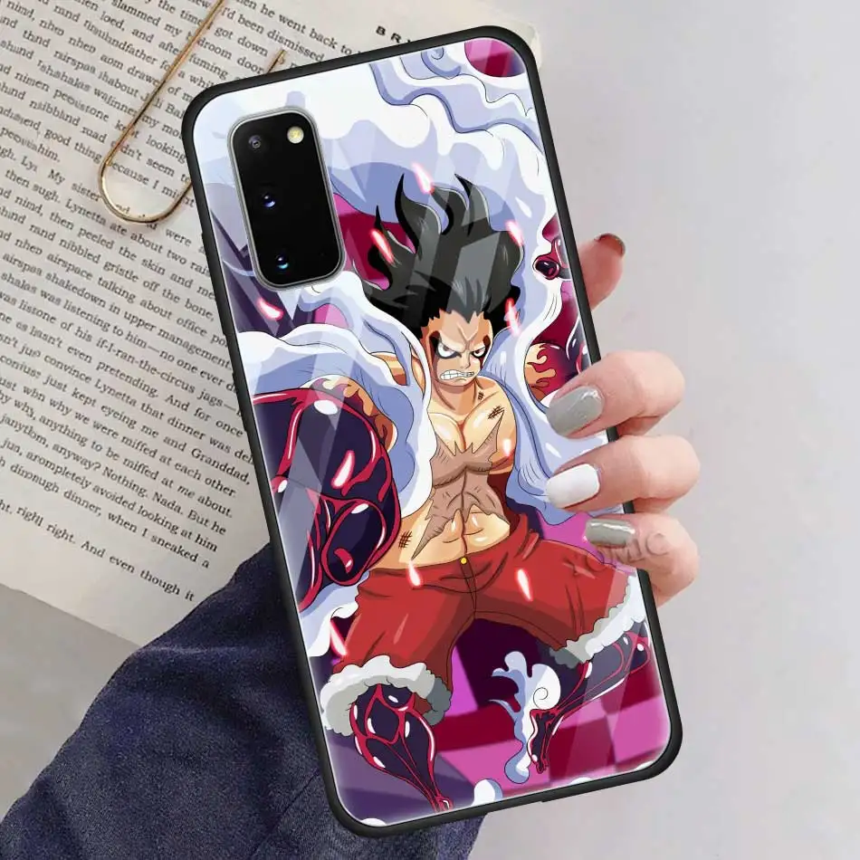 One Piece Luffy Case for Samsung Galaxy Tempered Glass Cover