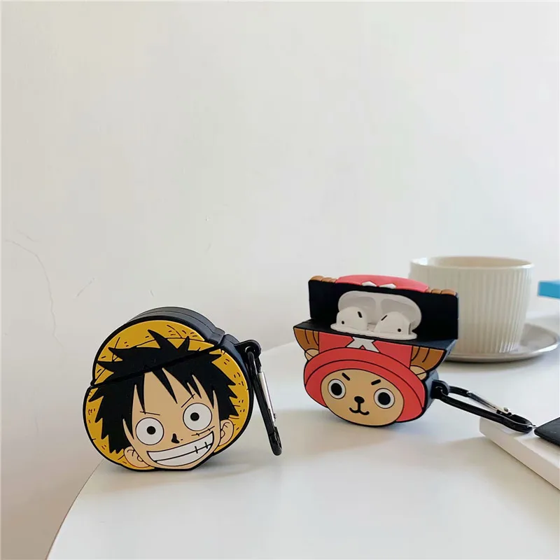 3D Cartoon ONE PIECE Luffy Chopper Case For Airpods 1/2