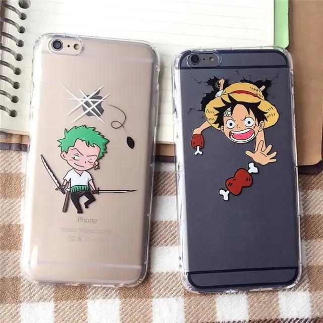 Soft TPU One Piece Luffy Case For IPhone 6 6s 6Plus 6plus 5 5g 5s