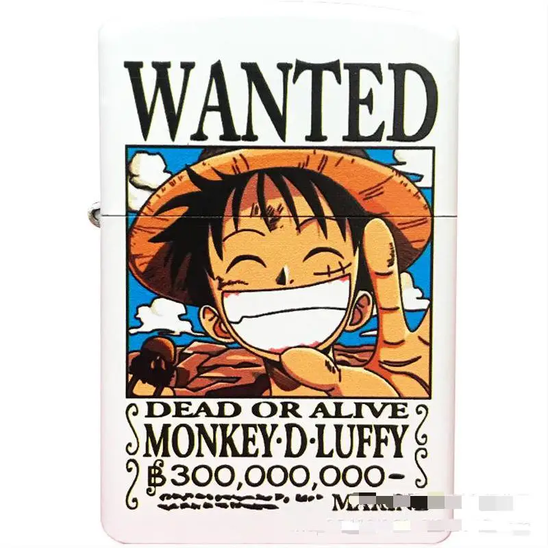 One Piece Zorro Monkey D Luffy Pure Copper Lighter Zippo