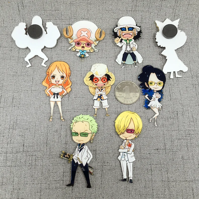 One piece business suit style anime action figure prefect quality acrylic fridge magnets