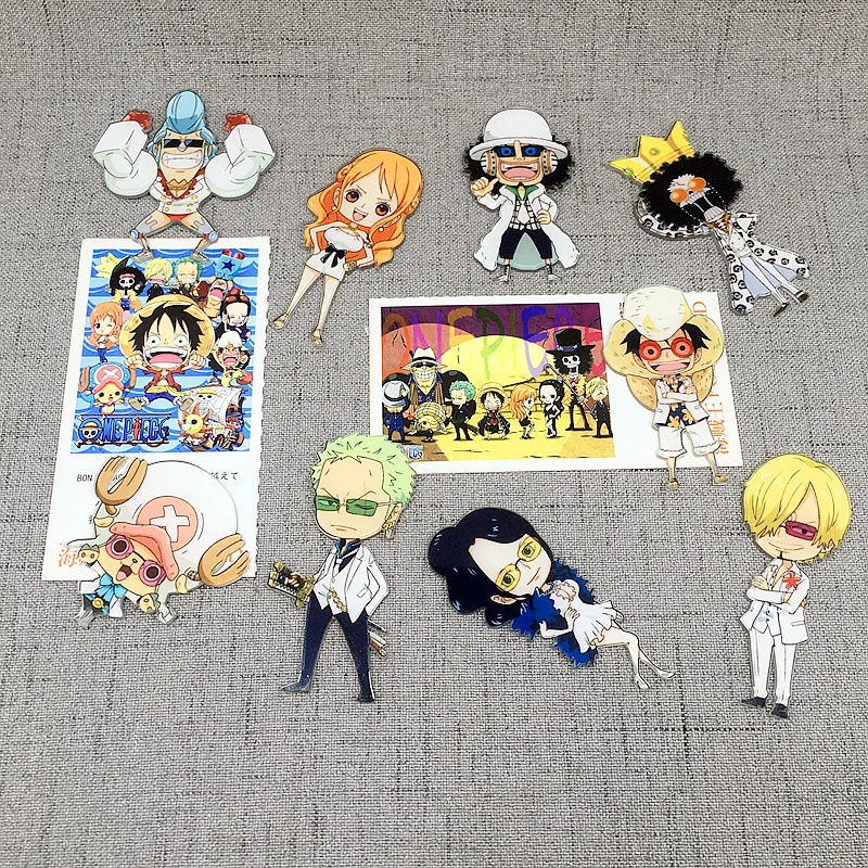 One piece business suit style anime action figure prefect quality acrylic fridge magnets