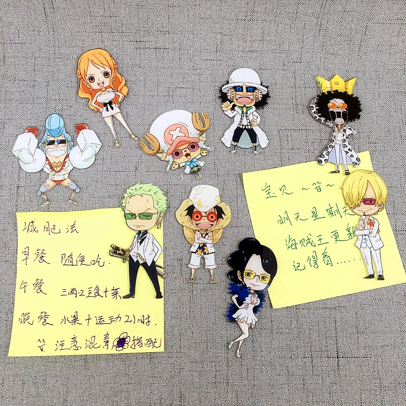 One piece business suit style anime action figure prefect quality acrylic fridge magnets