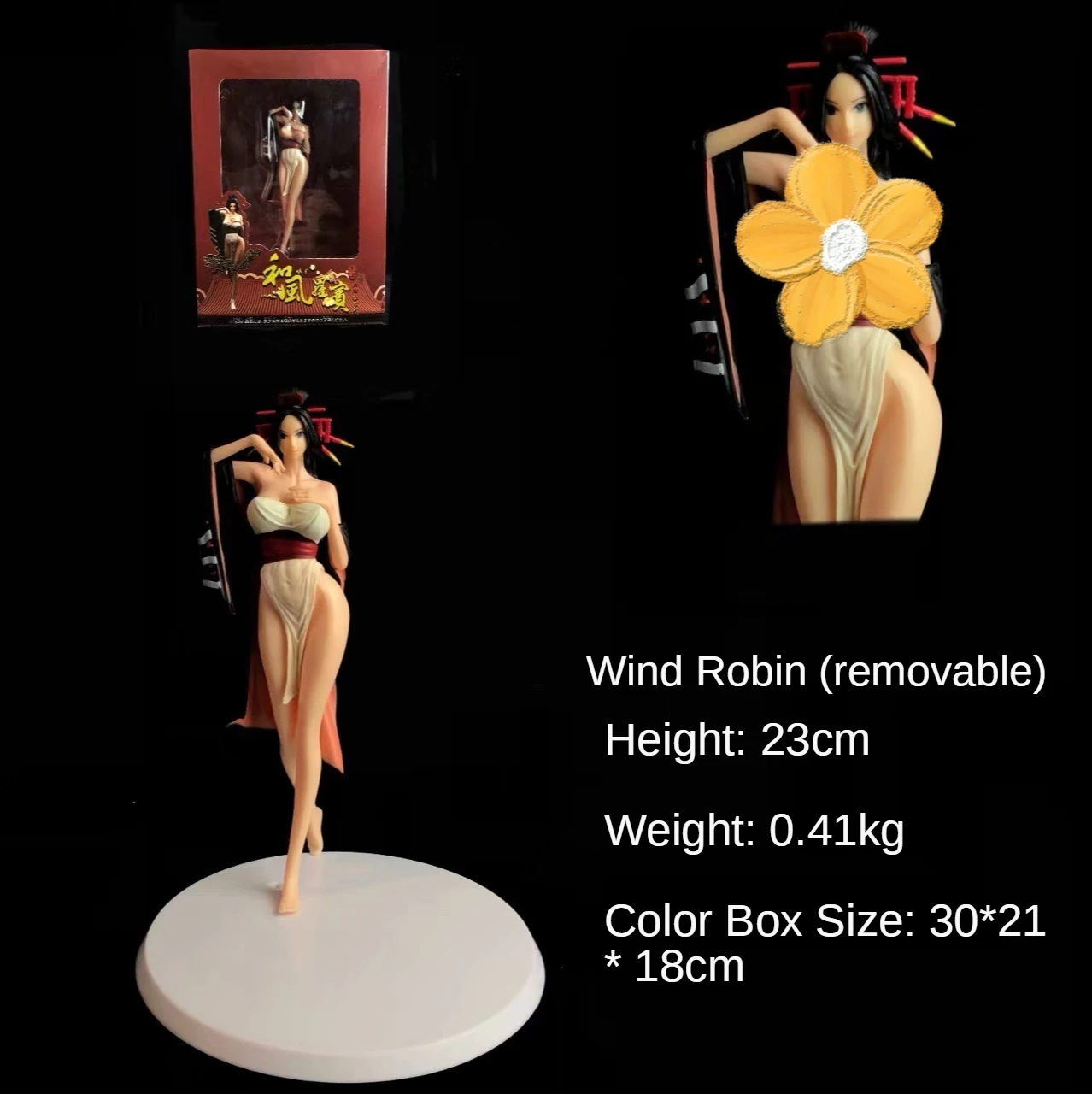 23CM Nico Robin Kimono Classic PVC Model Standing Action Figure