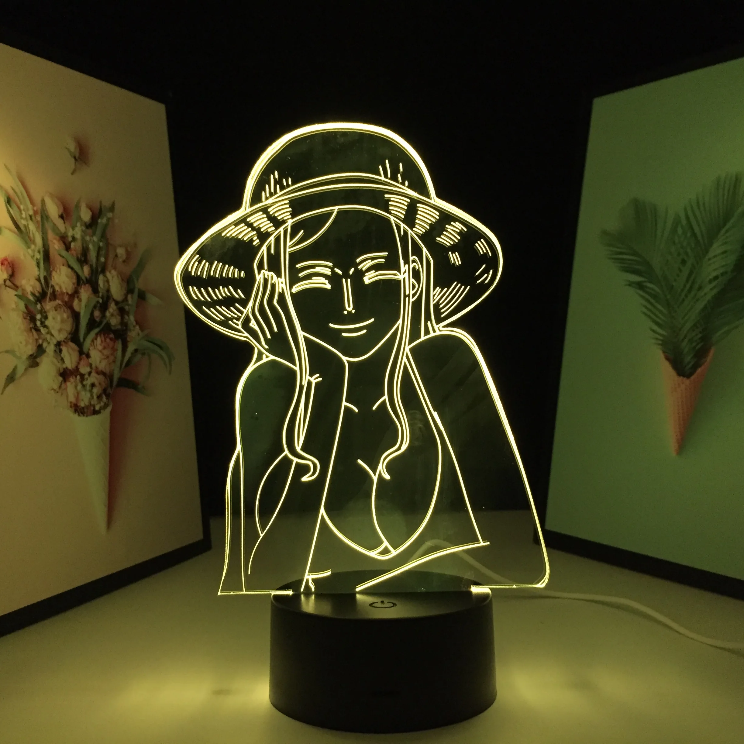 Nico Robin Bedroom Decor Gift Lamp Nightlights 3D LED