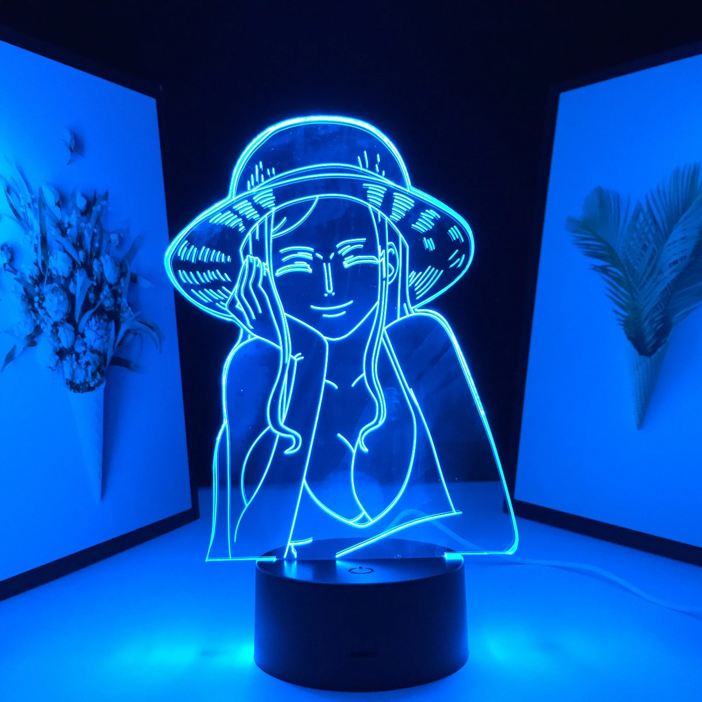 Nico Robin Bedroom Decor Gift Lamp Nightlights 3D LED