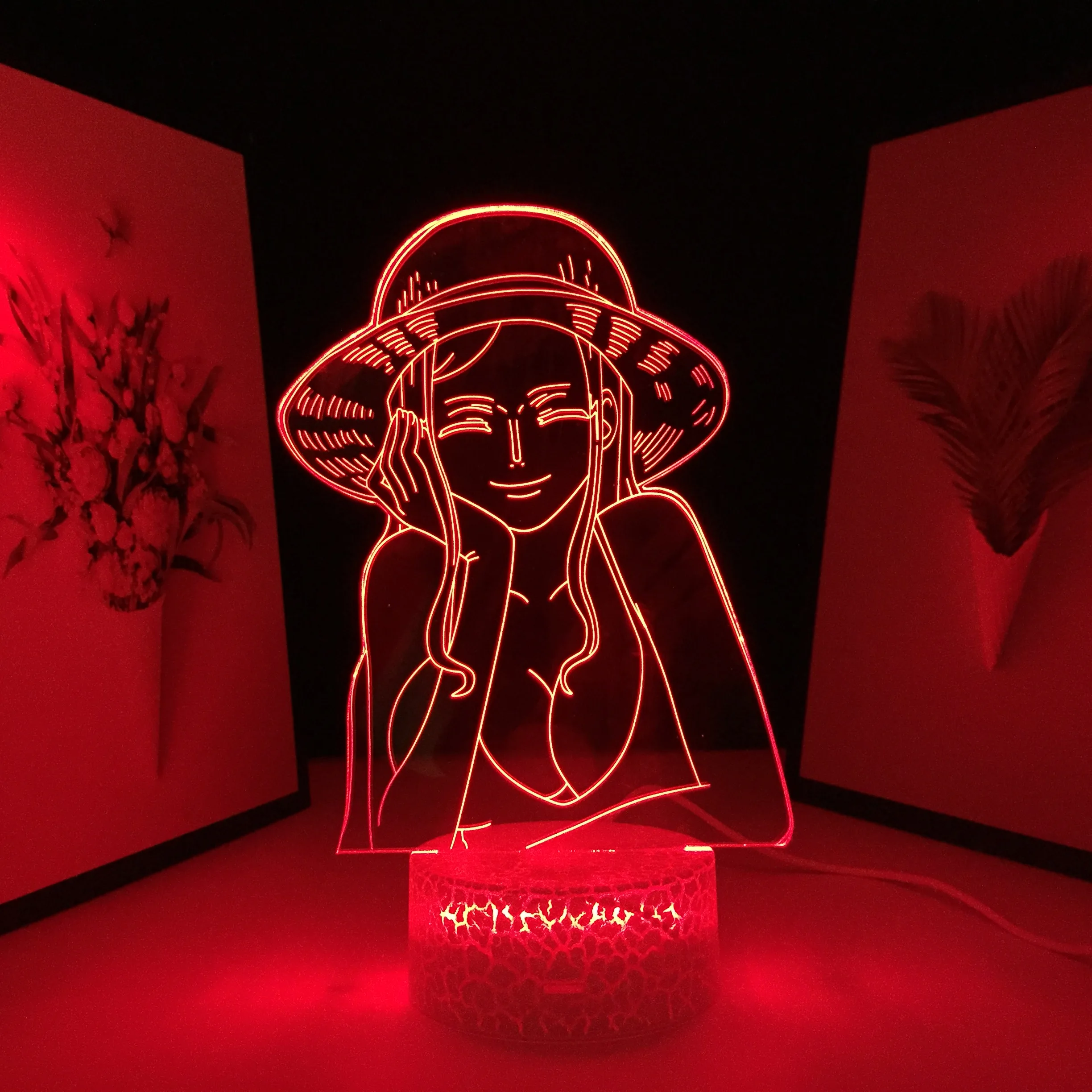 Nico Robin Bedroom Decor Gift Lamp Nightlights 3D LED