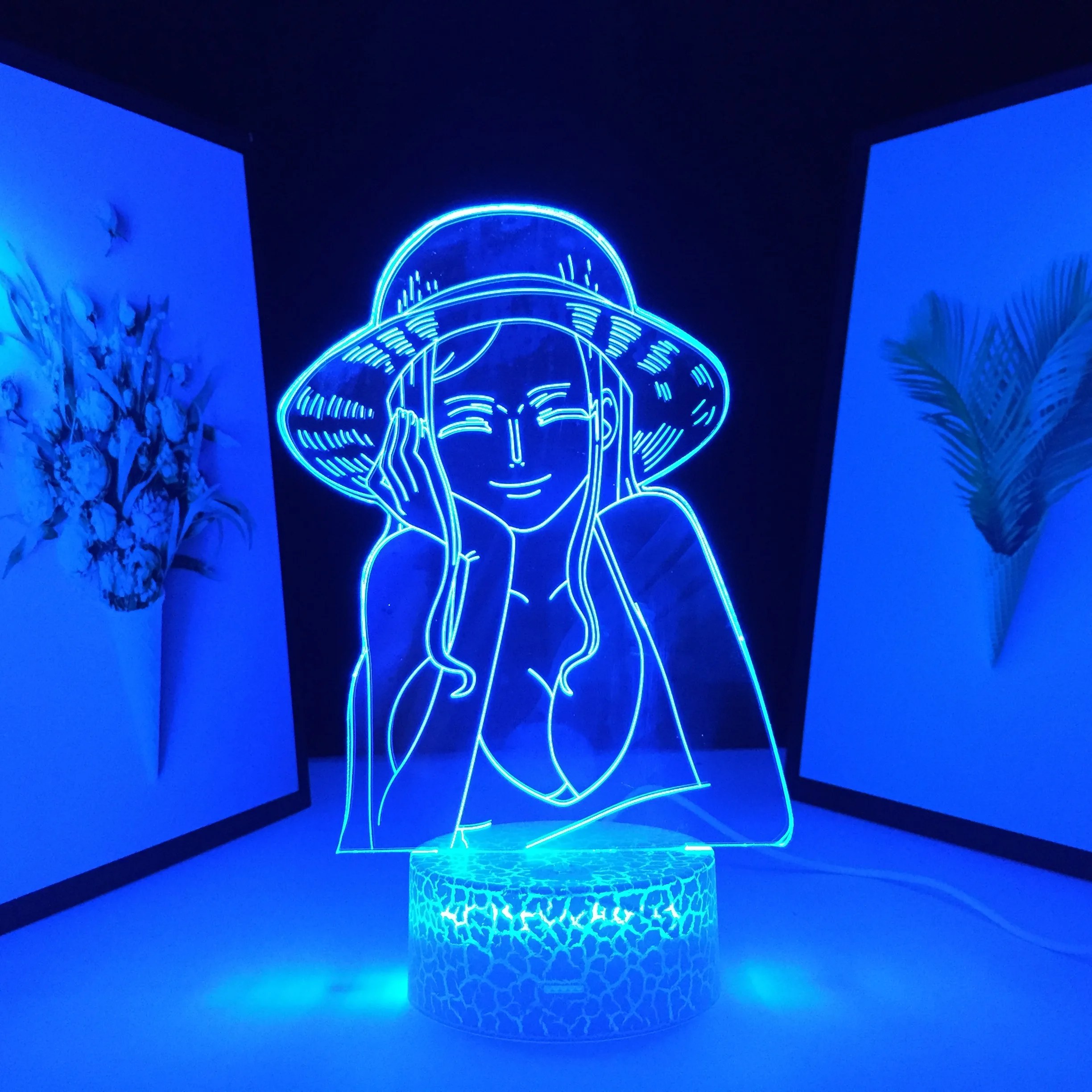 Nico Robin Bedroom Decor Gift Lamp Nightlights 3D LED