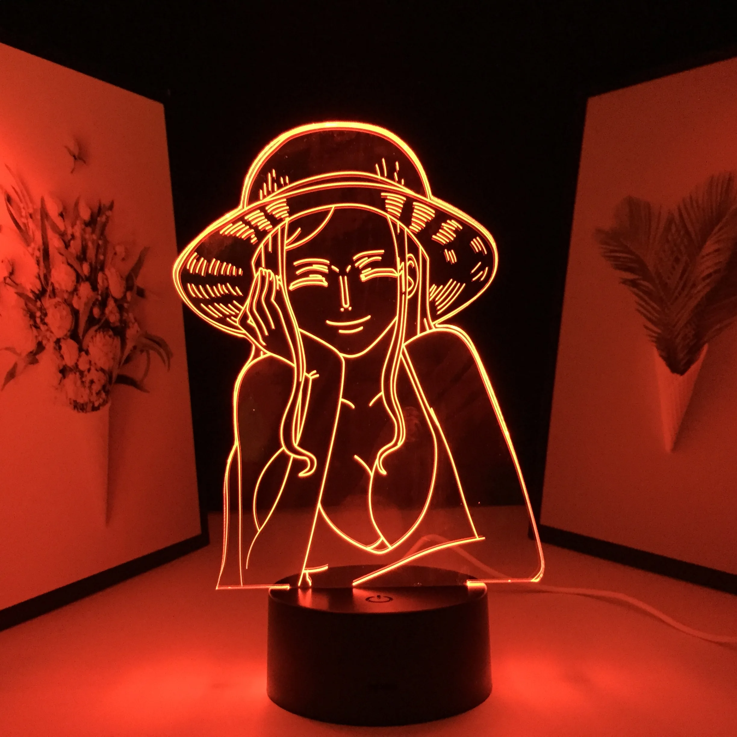 Nico Robin Bedroom Decor Gift Lamp Nightlights 3D LED