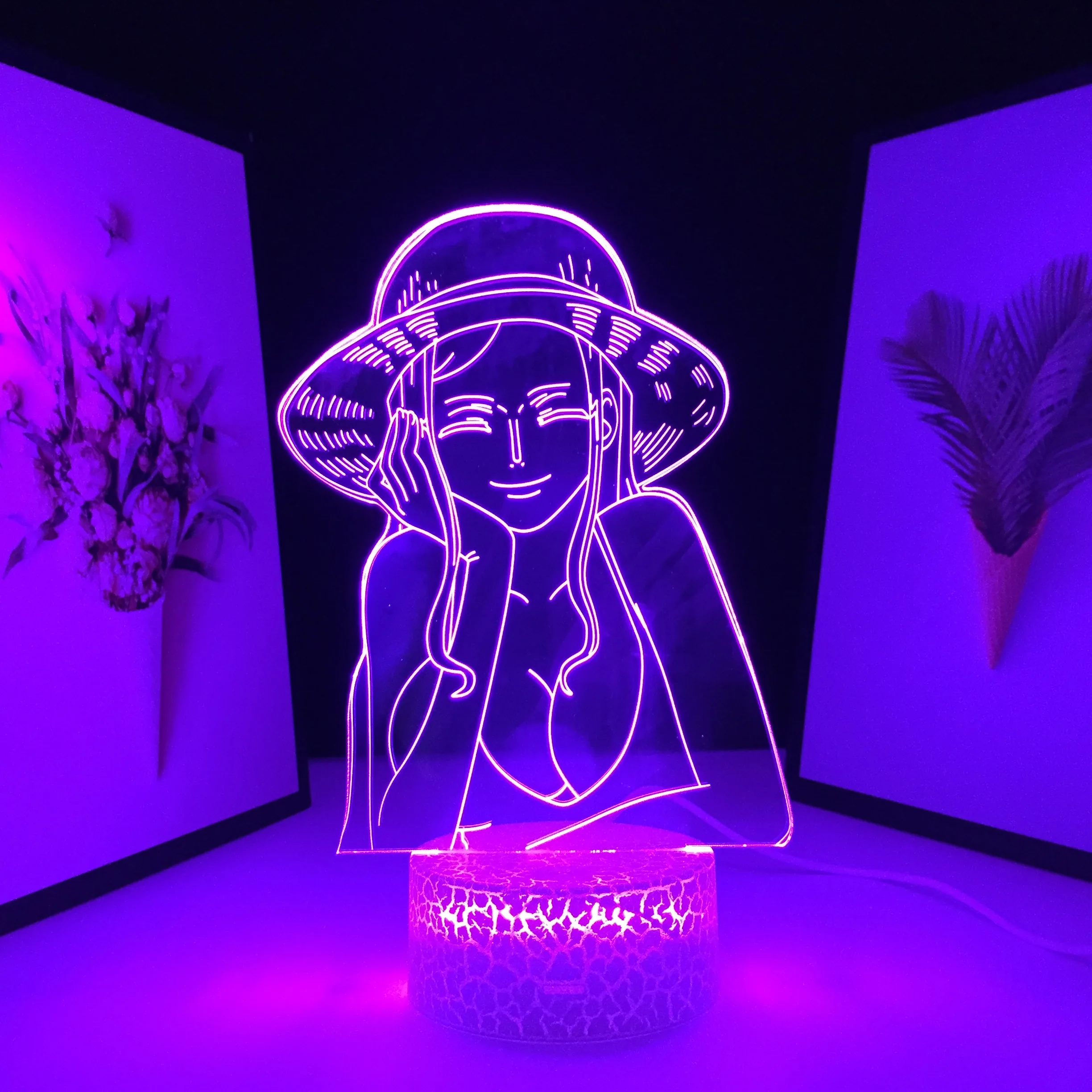 Nico Robin Bedroom Decor Gift Lamp Nightlights 3D LED