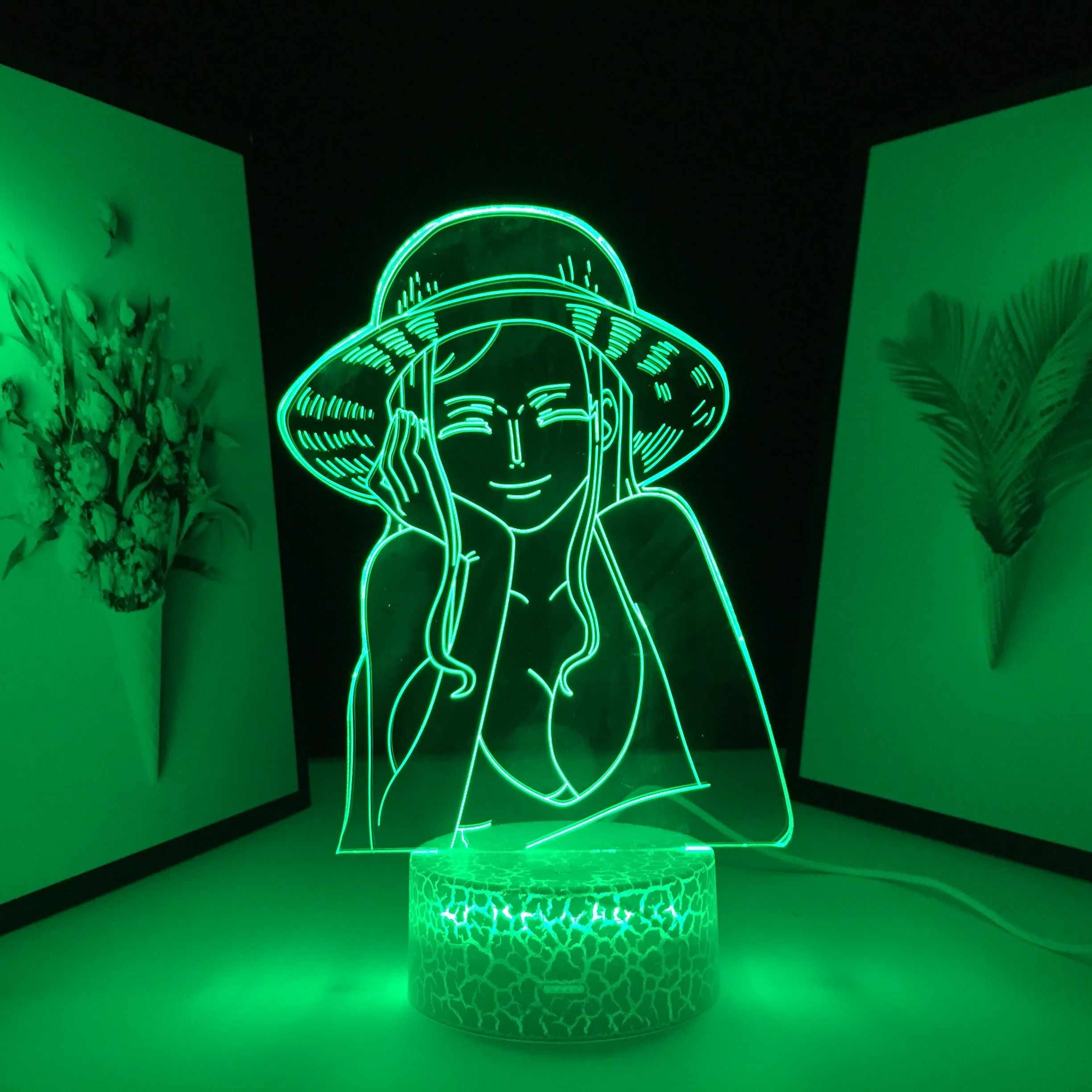 Nico Robin Bedroom Decor Gift Lamp Nightlights 3D LED