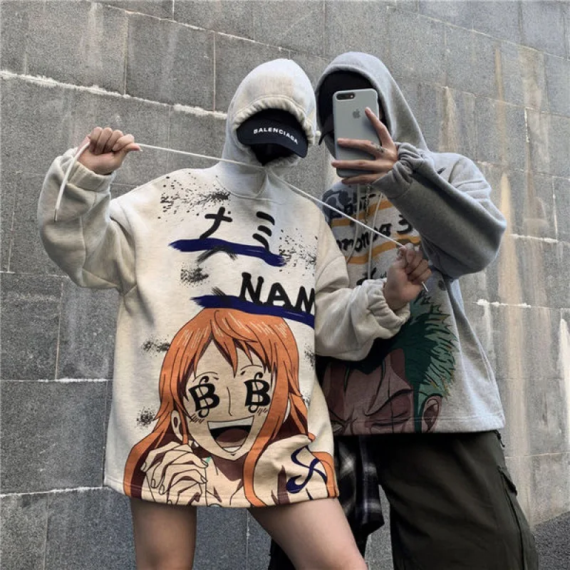 ONE PIECE Roronoa Zoro Nami Sweatshirt Couples Pullover